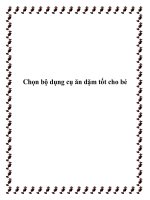 Chọn bộ dụng cụ ăn dặm tốt cho bé pdf