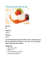 Trứng cá hồi trộn củ cải pptx