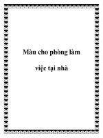 Màu cho phòng làm việc tại nhà pdf