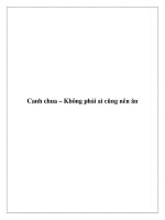 Canh chua – Không phải ai cũng nên ăn potx