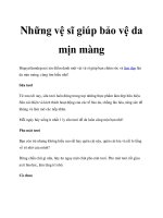 Những vệ sĩ giúp bảo vệ da mịn màng pptx