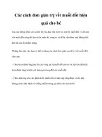 Các cách đơn giản trị vết muỗi đốt hiệu quả cho bé doc