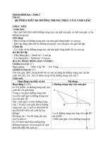 giáo án bài tính chất ba đường trung trực của tam giác - hình học 7 - gv.ng.v.trung