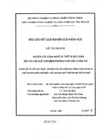 Nghiên cứu công nghệ và thiết bị bảo quản một số loại quả tươi bằng phương pháp điều chỉnh khí potx