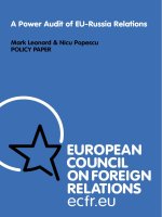 A Power Audit of EU-Russia Relations by Mark Leonard & Nicu Popescu doc