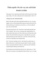 Thêm nguồn vốn cho vay sản xuất kinh doanh cá nhân ppt