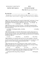 SỞ GIÁO DỤC VÀ ĐÀO TẠO TN TRƯỜNG THPT TRẠI CAU ĐỀ 12 pptx