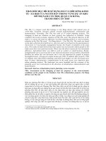 THAY ĐỔI MỤC ĐÍCH SỬ DỤNG ĐẤT VÀ ĐỜI SỐNG KINH TẾ - XÃ HỘI CỦA NGƯỜI DÂN TRONG VÙNG DỰ ÁN KHU ĐÔ THỊ NAM CẦN THƠ, QUẬN CÁI RĂNG, THÀNH PHỐ CẦN THƠ pot