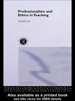 PROFESSIONALISM AND ETHICS IN TEACHING ppt