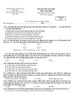 Đề Thi Thử Đại Học Khối B Sinh 2013 - Phần 4 - Đề 9 doc