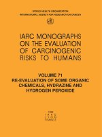 RE-EVALUATION OF SOME ORGANIC CHEMICALS, HYDRAZINE AND HYDROGEN PEROXIDE ppt