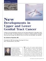 New Developments in Upper and Lower Genital Tract Cancer potx