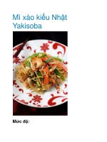 Mì xào kiểu Nhật Yakisoba pdf
