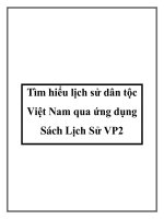 Tìm hiểu lịch sử dân tộc Việt Nam qua ứng dụng Sách Lịch Sử VP2 doc