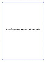 Dọn bếp sạch đón năm mới chỉ với 5 bước potx