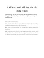 4 kiểu váy cưới phù hợp cho vóc dáng cô dâu doc