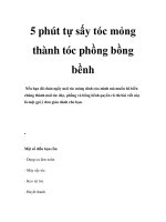 5 phút tự sấy tóc mỏng thành tóc phồng bồng bềnh pdf