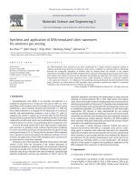 synthesis and application of dna-templated silver nanowires