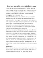 Dạy học cho trẻ trước tuổi đến trường doc