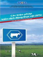 Các biện pháp kiển dịch động thực vật potx