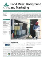 Food Miles: Background and Marketing pot