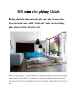 Đổi màu cho phòng khách pot