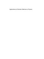 Applications of Random Matrices in Physics doc