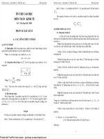 ôn thi cao học môn xác suất thống kê