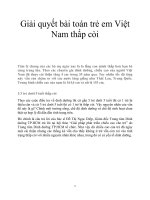 Giải quyết bài toán trẻ em Việt Nam thấp còi potx