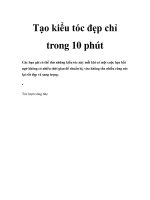 Tạo kiểu tóc đẹp chỉ trong 10 phút docx