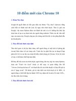 10 điểm mới của Chrome 10 pot
