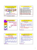 CẤP THOÁT NƯỚC - CHƯƠNG 7 TỔNG QUAN VỀ XỬ LÝ NƯỚC THẢI potx