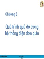Quá trình quá độ trong  hệ thống điện đơn giản