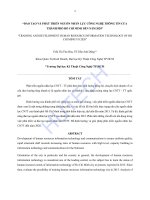 Luận văn thạc sĩ kinh tế Đào tạo và phát triển nguồn nhân lực Công nghệ thông tin của Thành phố Hồ Chí Minh đến năm 2020