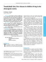 Nonalcoholic fatty liver disease in children living in the obeseogenic society doc