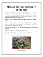 Món ăn bài thuốc phòng trị chóng mặt doc