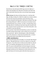 Bài 2: CÁC TRIỆU CHỨNG docx