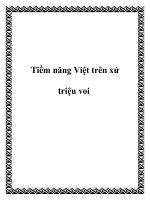 Tiềm năng Việt trên xứ triệu voi potx