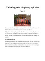 Xu hướng màu sắc phòng ngủ năm 2012 potx