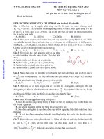 ĐỀ THI THỬ ĐẠI HỌC NĂM 2013 MÔN VẬT LÝ ppt