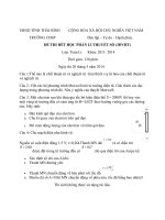 ĐỀ THI HẾT HỌC PHẦN LÍ THUYẾT SỐ docx