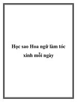 Học sao Hoa ngữ làm tóc xinh mỗi ngày doc