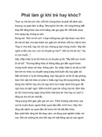 Phải làm gì khi trẻ hay khóc? ppt