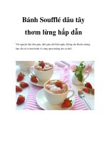 Bánh Soufflé dâu tây thơm lừng hấp dẫn ppt