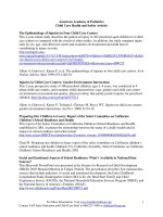 American Academy of Pediatrics Child Care Health and Safety Articles pot