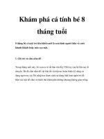 Khám phá cá tính bé 8 tháng tuổi ppt