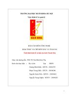 báo cáo tình hình kinh tế xã hội của tỉnh thanh hóa