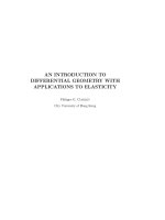 An introduction to differential geometry with applications to elasticity   ciarlet