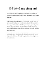 Để bé và mẹ cùng vui pdf