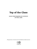 Top Of The Class - High Performers In Science In PISA 2006 pptx